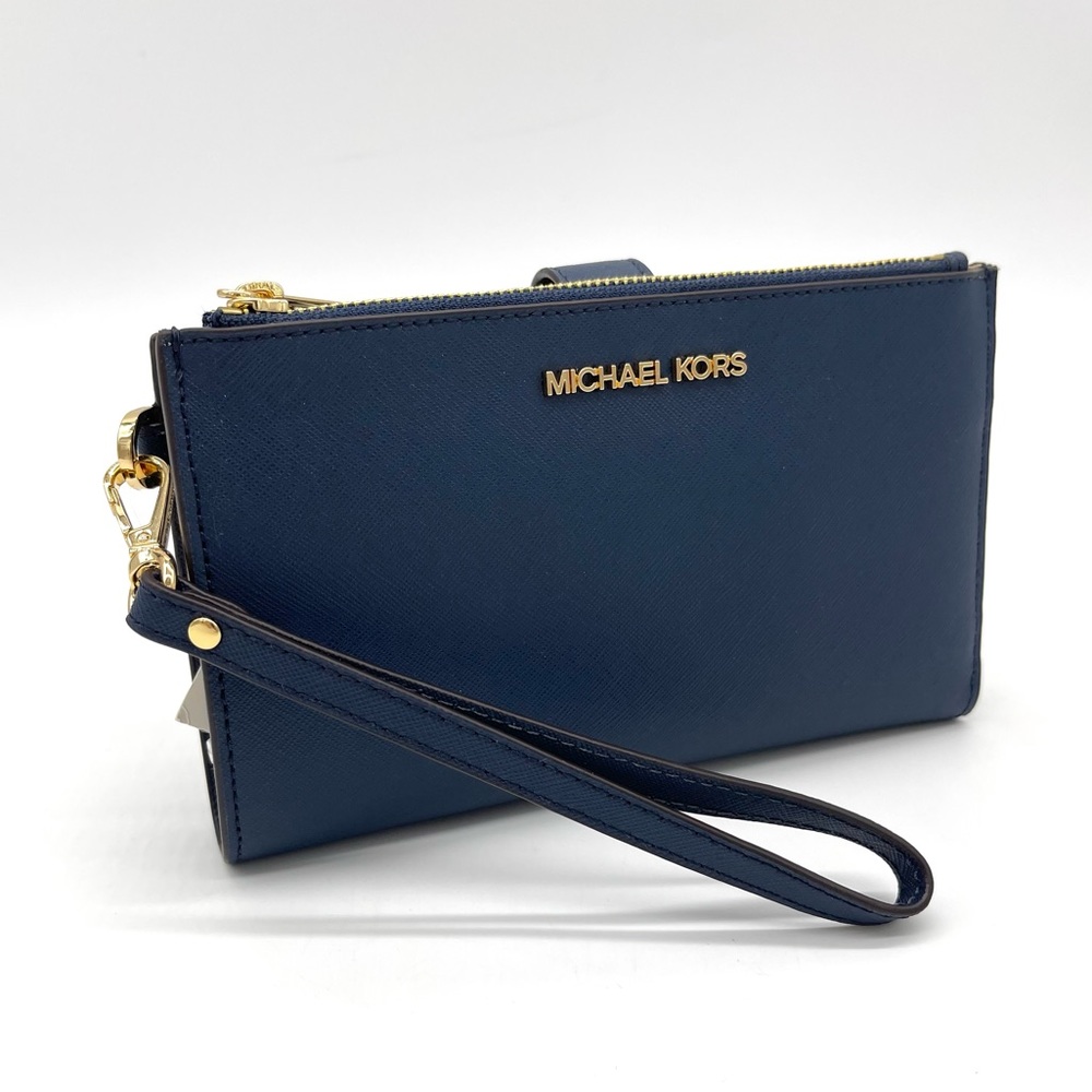 Michael Kors Large Double Zip Wallet Black